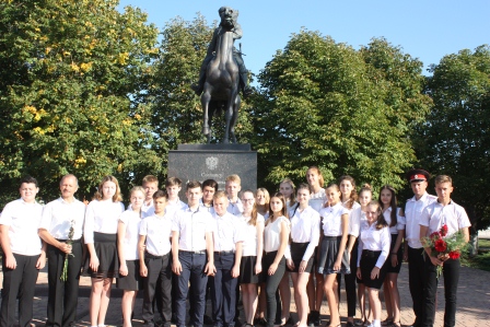В пятой школе прошел открытый урок, посвященный подвигу Андрея Гречишкина