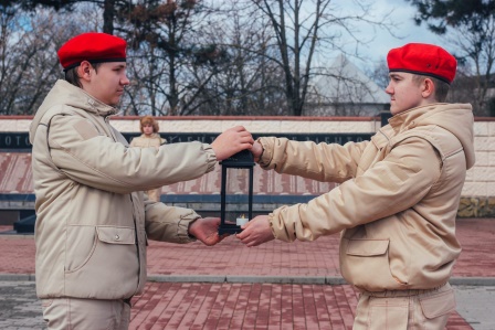 Акция «Эстафета памяти» прошла в Тбилисском районе