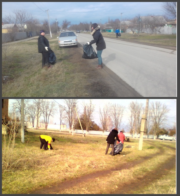 В Ловлинской прошел субботник