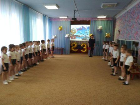 В детском саду «Наше счастье» прошли мероприятия, посвященные Дню защитника Отечества