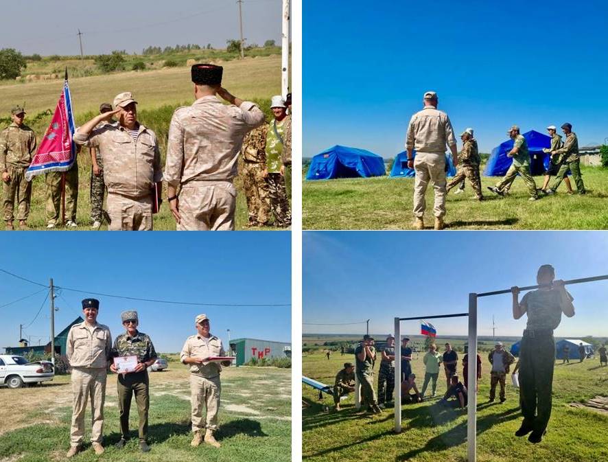 В Тбилисском районе прошли военно-полевые сборы для казачьей молодёжи