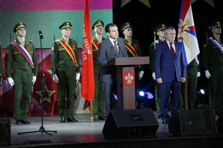 Тбилисцы приняли участие в краевом концерте ко Дню защитника Отечества