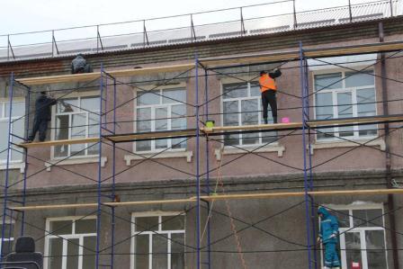 В ванновской школе полным ходом идут ремонтные работы