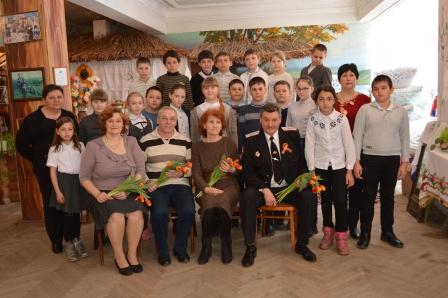 Школьники встретились с членами творческого объединения «Лукоречье»