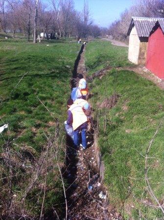 В поселке Октябрьском провели большой субботник