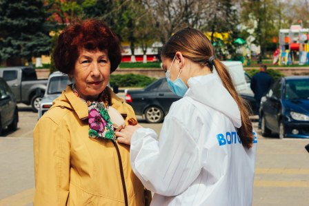 В Тбилисском районе проходит акция «Георгиевская ленточка»