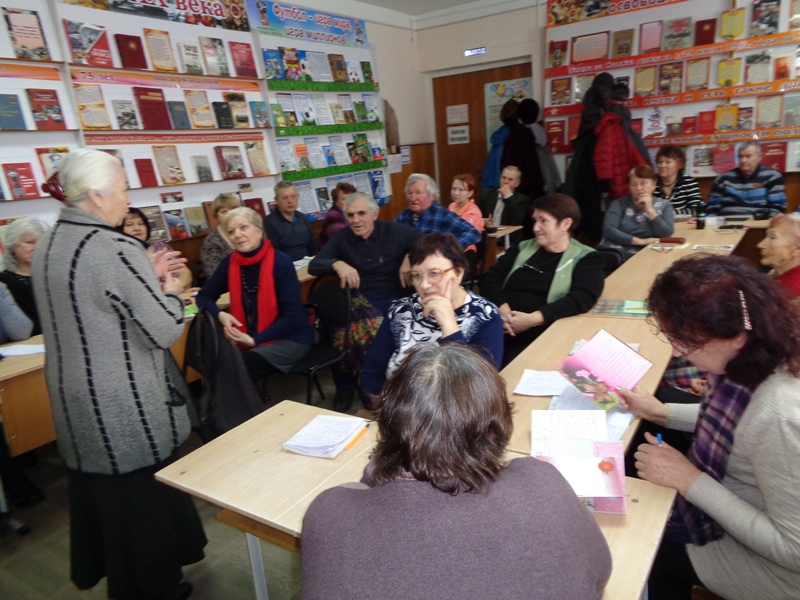 В конце февраля состоялась очередная встреча в клубе «6 соток» в районной библиотеке