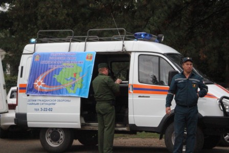 В Тбилисском культурно-досуговом центре прошла пожарно-тактическая тренировка