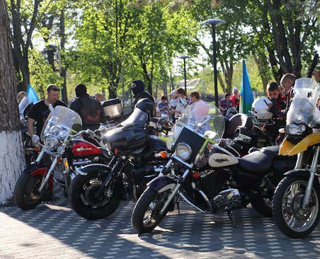 В Тбилисском районе прошел епархиальный мотопробег