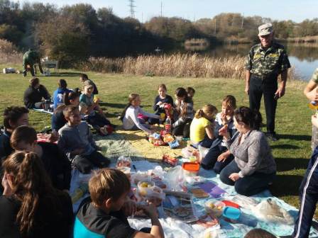 Геймановские школьники побывали в походе