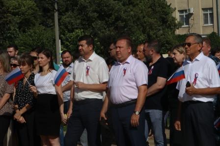 Концерт-акция, посвященный Дню флага России, прошел в Тбилисском районе