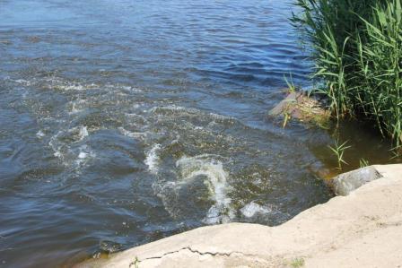 Глава района решил лично проверить, что спуск воды осуществляется