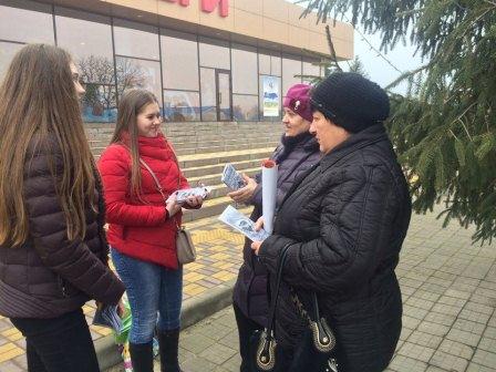 В Тбилисской в Рождество прошла акция «Православная открытка»