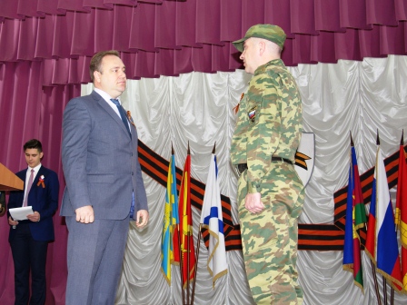 В Тбилисском районе торжественно открыли месячник оборонно-массовой и военно-патриотической работы