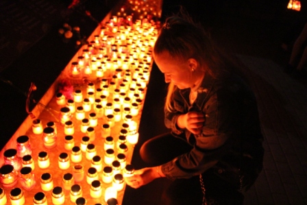 В Тбилисской прошла акция «Свеча памяти»