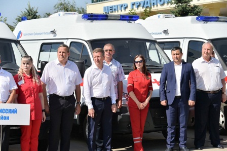 Тбилисская ЦРБ получила новый автомобиль скорой помощи