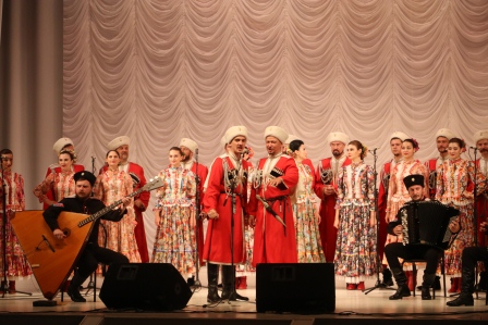 Кубанский казачий хор выступил в Тбилисской