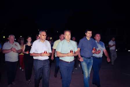 В Тбилисской в 4 утра состоялась акция «Свеча памяти»