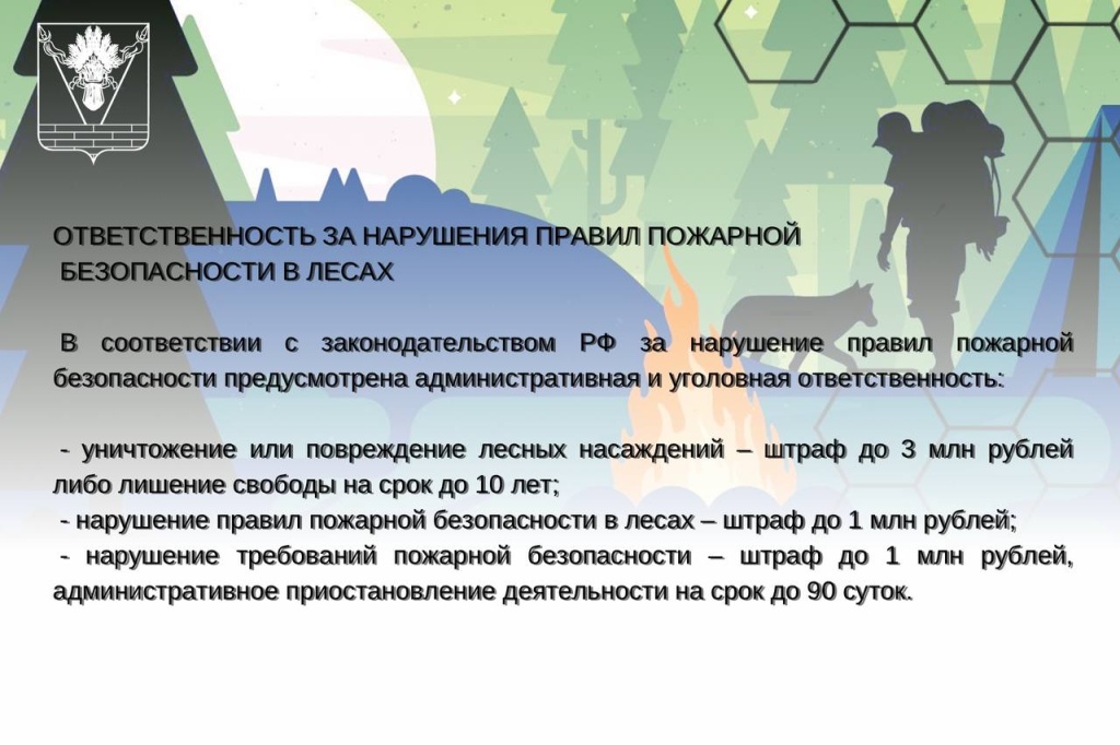 Ответственность за нарушения правил пожарной безопасности в лесах