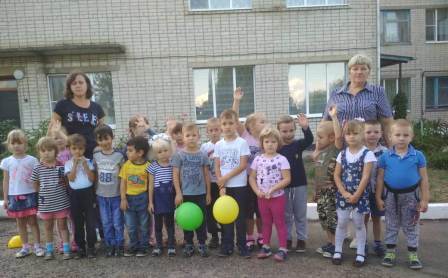 В детском саду «Солнышко» прошла спортивная эстафета