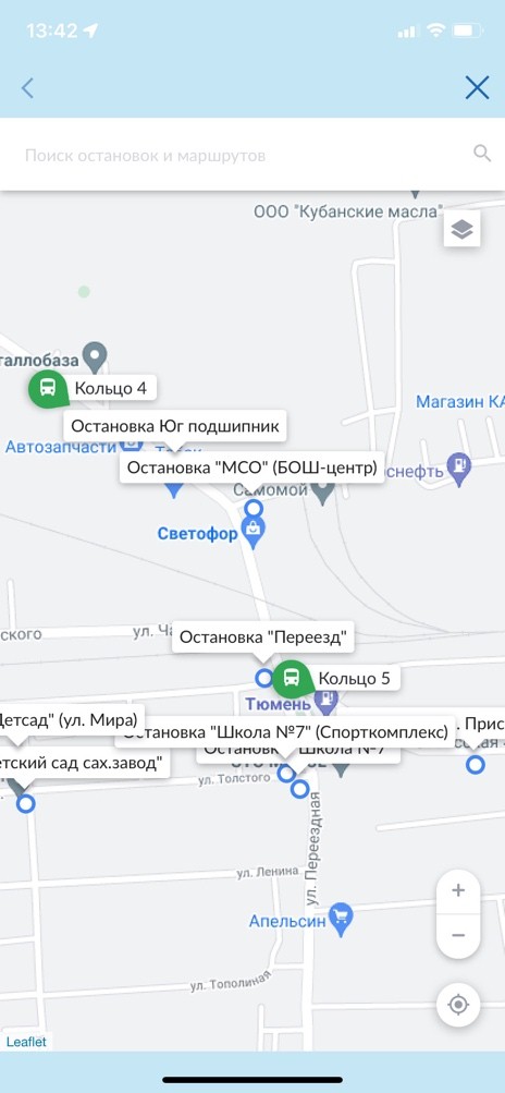 Сервис отслеживания автобусов в режиме реального времени